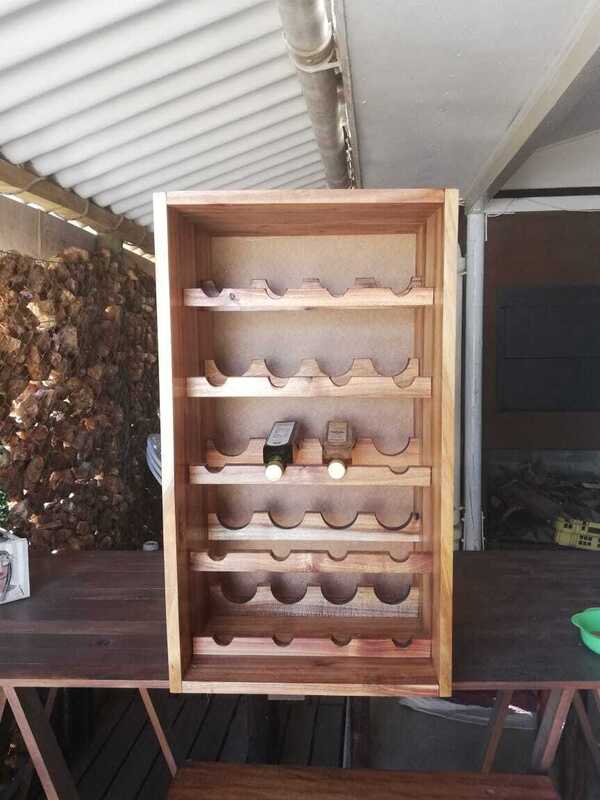 5 shelve winerack blackwood
